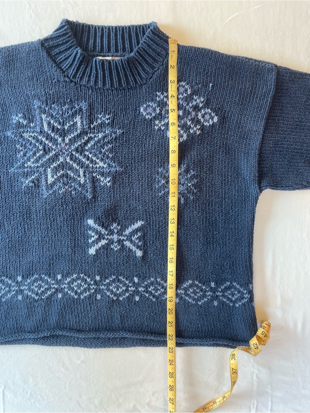 Vintage Whimsical Knit Cotton Sweater - Picture 6 of 8